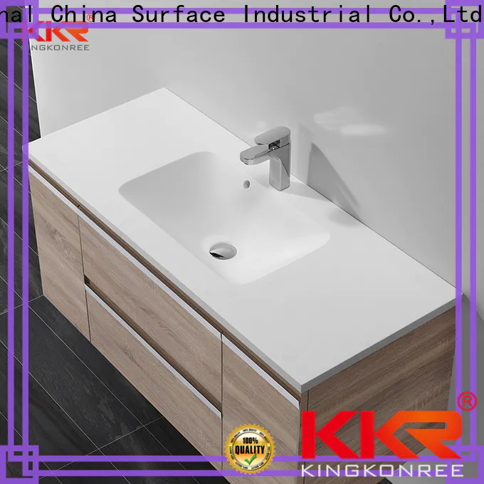 KingKonree wooden under washbasin cabinet manufacturer for motel
