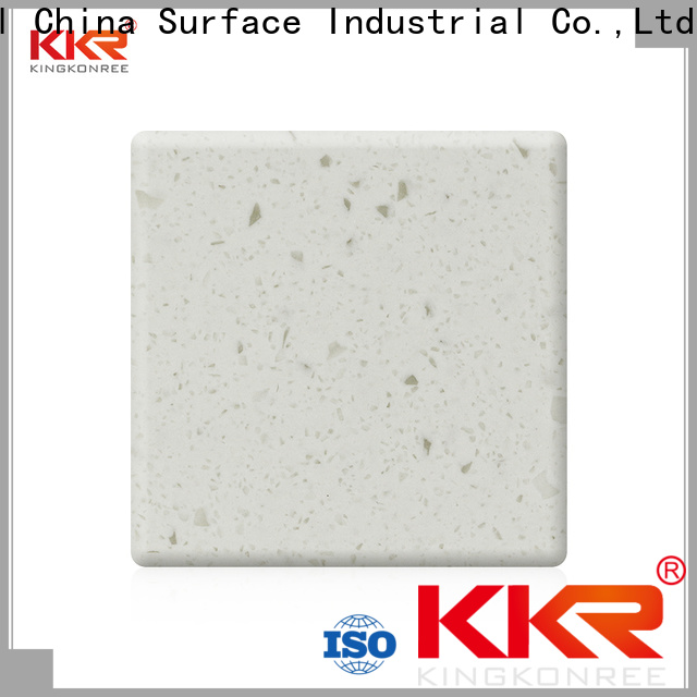 green solid surface countertop material supplier for hotel