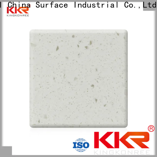 green solid surface countertop material supplier for hotel