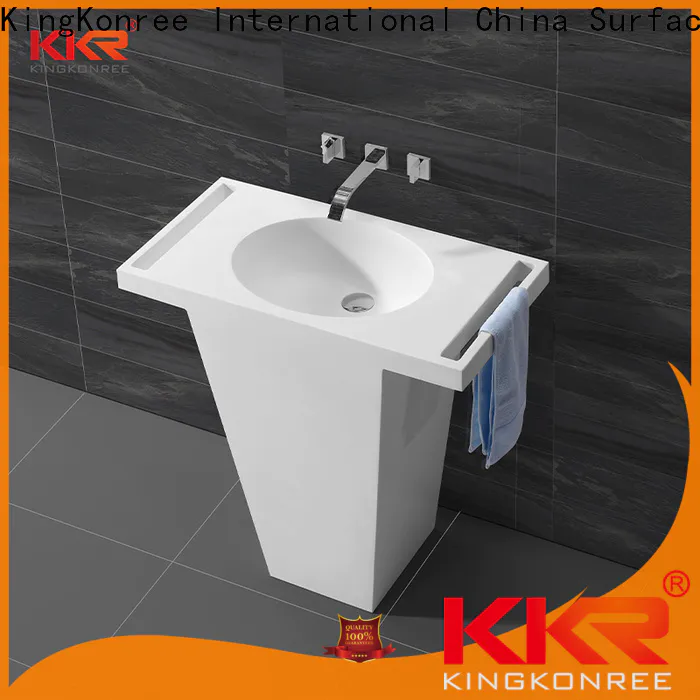 KingKonree shape bathroom free standing basins supplier for home