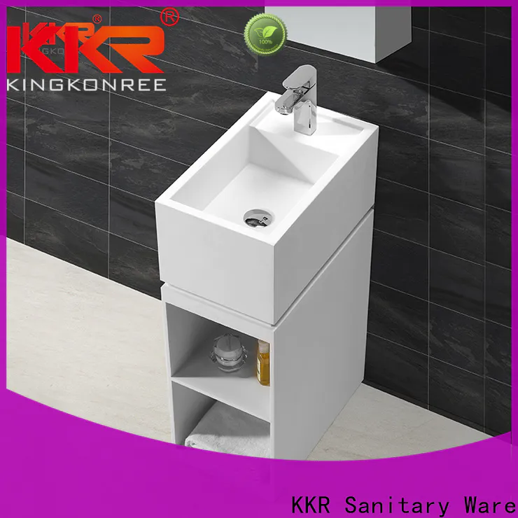 shelf free standing wash basin manufacturer for bathroom