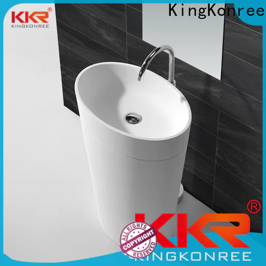 KingKonree rectangle freestanding basin factory price for motel