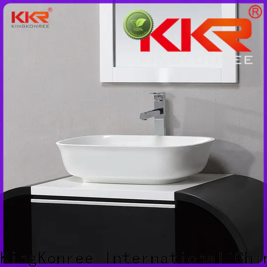 KingKonree black oval above counter basin supplier for room