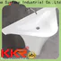 KingKonree acrylic freestanding pedestal basin customized for motel