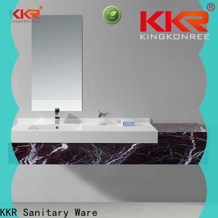 KingKonree acrylic cabana basin cabinet design for toilet