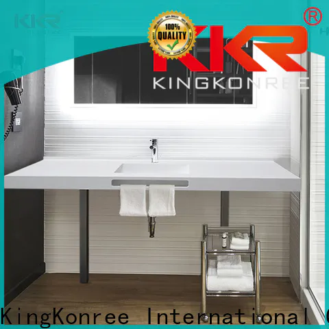 KingKonree artificial granite vanity countertops latest design for bathroom