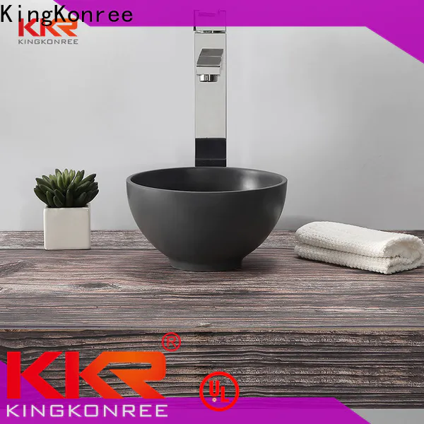 KingKonree black bathroom sinks above counter basins customized for restaurant
