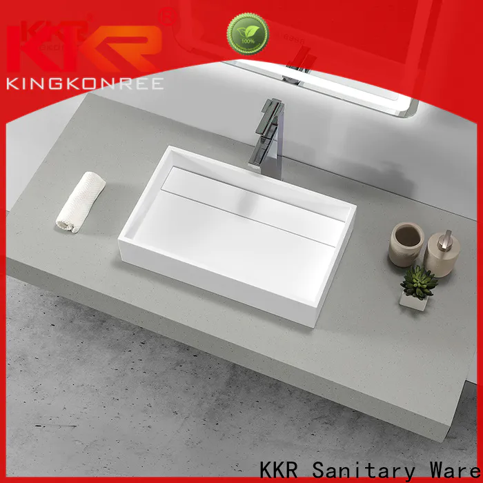 excellent above counter square bathroom sink supplier for hotel