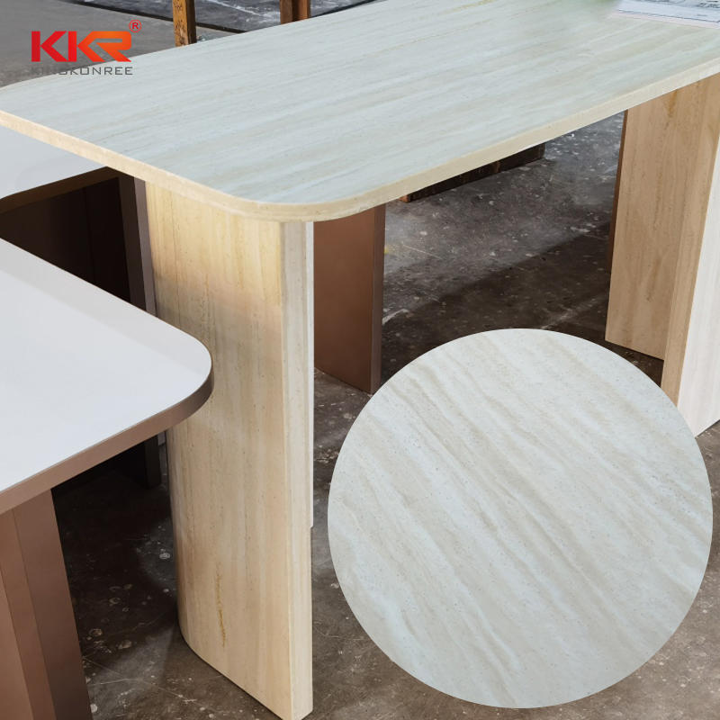 Acrylic Stone Solid Surface Countertops Vanity Tops Marble Color Sheets KKR-M8865