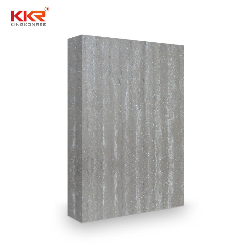 KKR Wholesale Elegant Marble Pattern Color Acrylic Solid Surface Resin Sheet for Counter Top Wall Panel Display Rack Slab KKR-M8864