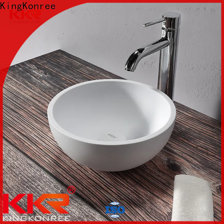 KingKonree white vanity basins above counter manufacturer for restaurant
