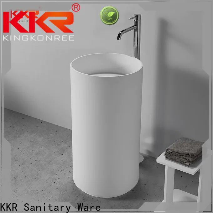 KingKonree round freestanding basin supplier for motel