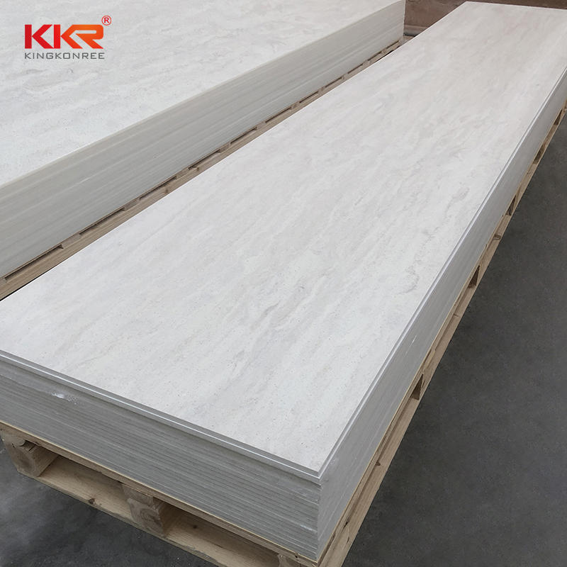 Acrylic Marble Pattern Solid Surface Sheet Artificial Marble Solid Surface Sheet For Bathroom Thin Sheet Solid Surface KKR-M8866