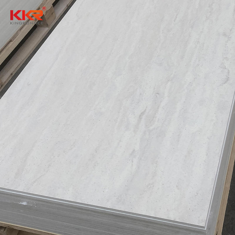 Acrylic Marble Pattern Solid Surface Sheet Artificial Marble Solid Surface Sheet For Bathroom Thin Sheet Solid Surface KKR-M8866