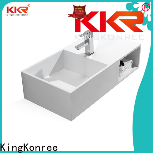 KingKonree black wall hung sink manufacturer for bathroom