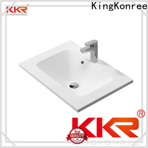 KingKonree wooden basin cabinet supplier for hotel