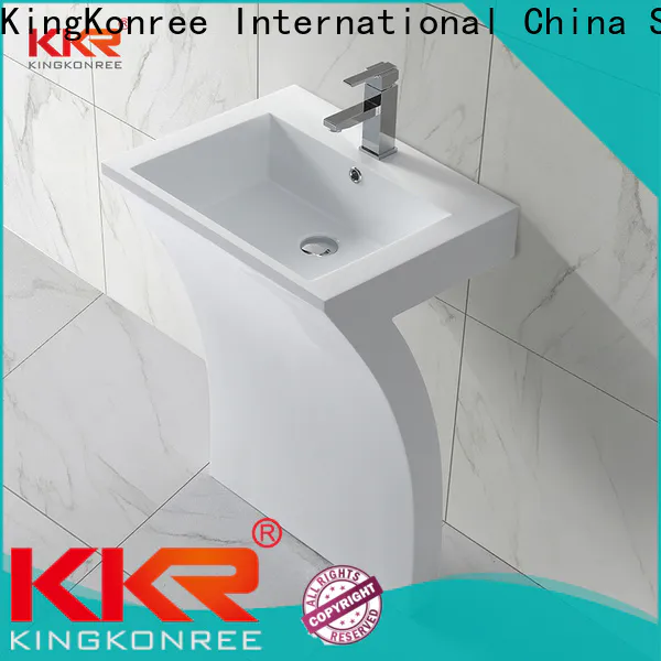 KingKonree freestanding pedestal sink manufacturer for home