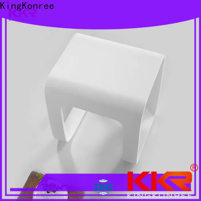 KingKonree cedar stool for shower customized for restaurant