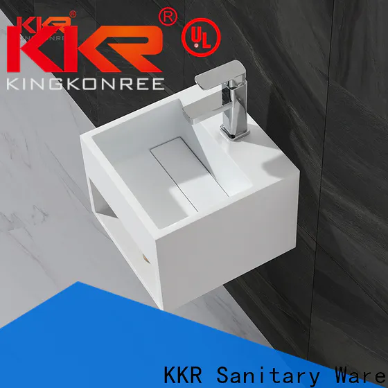KingKonree professional modern wall mount sink customized for hotel