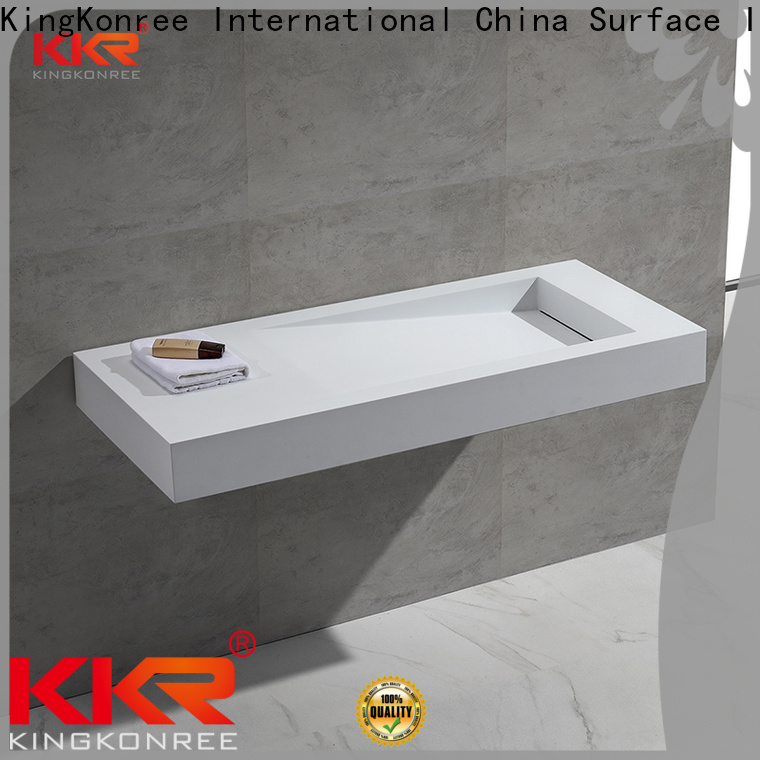 KingKonree texture 18 inch wall mount sink sink for bathroom