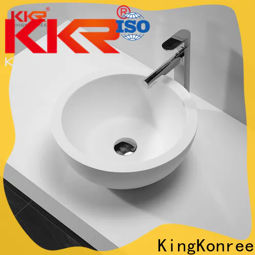 KingKonree above counter vessel bathroom sinks cheap sample for hotel