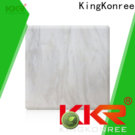 KingKonree white solid surface countertop sheets customized for home