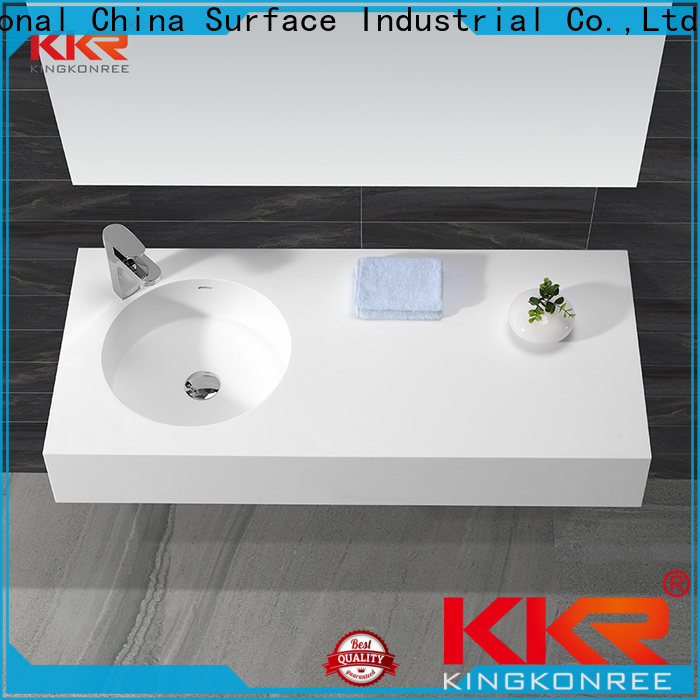 KingKonree washing wall mounted sink with counter space design for toilet