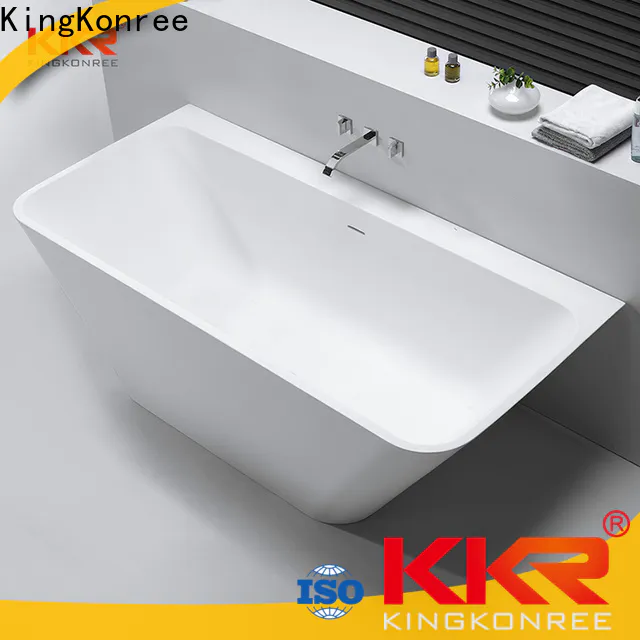 KingKonree durable stand alone soaking bathtubs custom for shower room