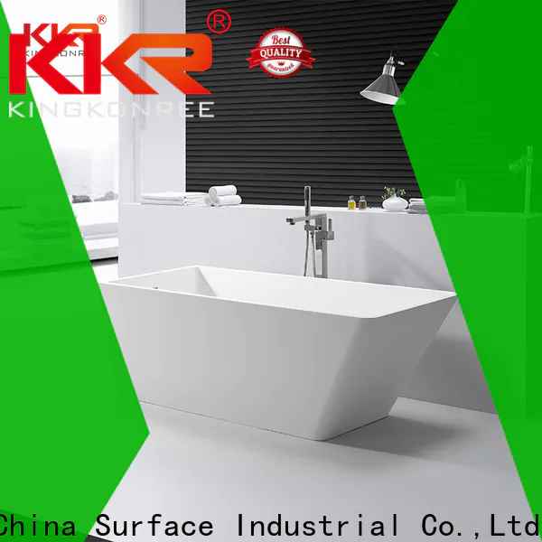 KingKonree durable freestanding soaking bathtub free design for bathroom