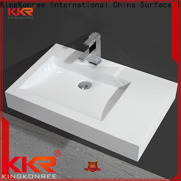 mirror round wall hung basin supplier for home