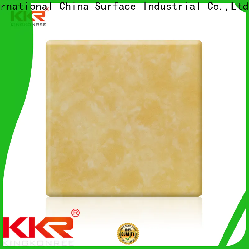 KingKonree yellow backlit translucent acrylic wall panels custom for motel