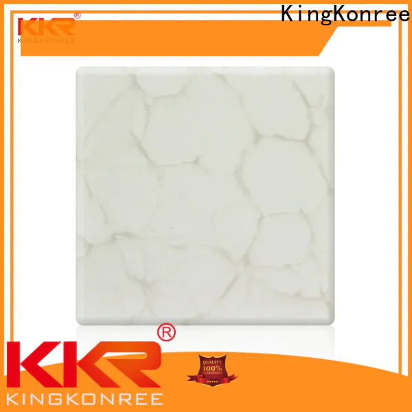 KingKonree yellow white solid surface countertops supplier for motel