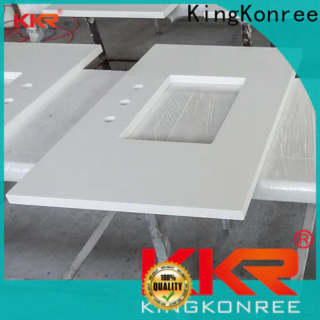 solid 55 inch bathroom vanity top customized for hotel