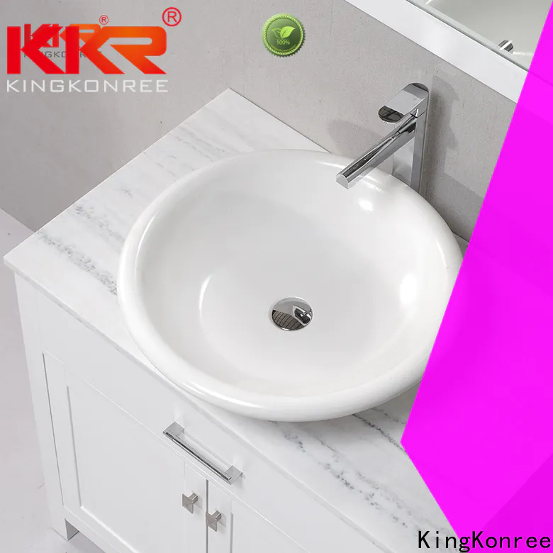 KingKonree above counter lavatory sink cheap sample for restaurant