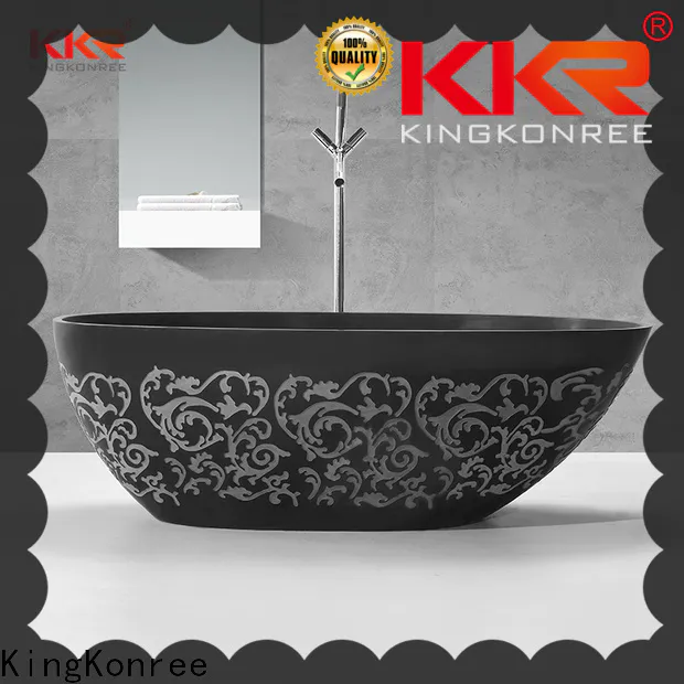 high-quality solid surface freestanding bathtub at discount for hotel