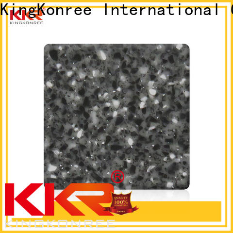 KingKonree gray modified acrylic solid surface manufacturer for restaurant
