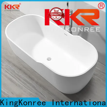 KingKonree black white freestanding bathtub ODM for family decoration