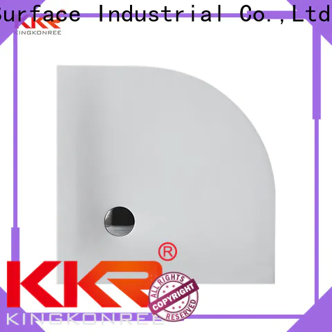 KingKonree white slimline shower base customized for home
