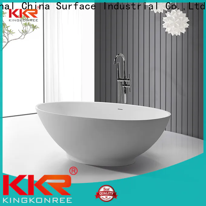 on-sale stone resin freestanding bath supplier for hotel