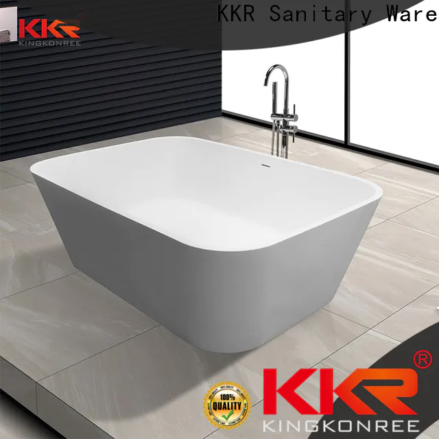 KingKonree solid surface bathtub ODM for hotel