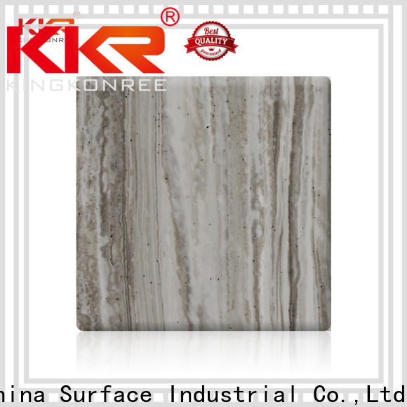 KingKonree newly acrylic solid surface design for hotel