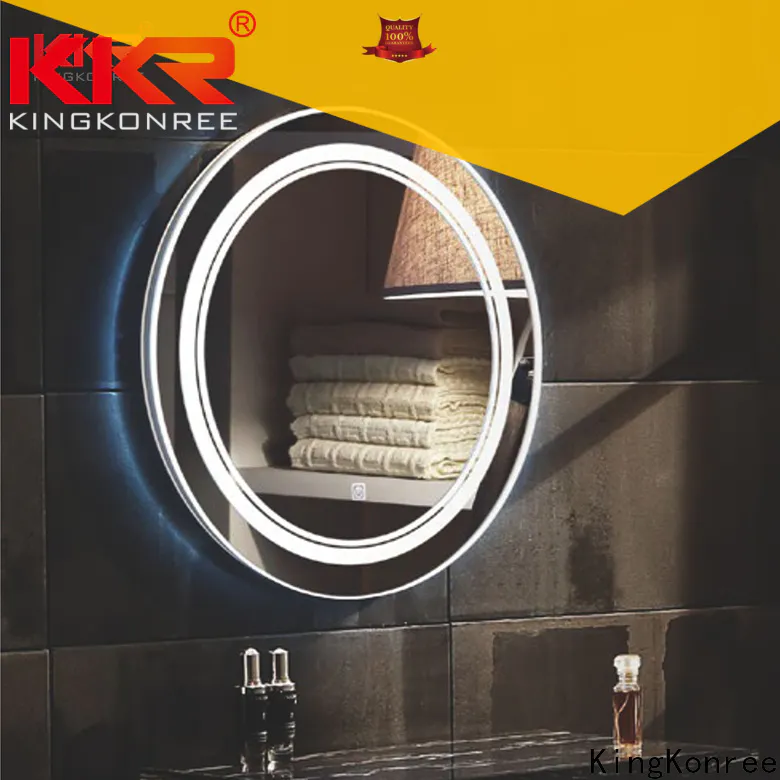 KingKonree unique bathroom mirrors customized design for toilet