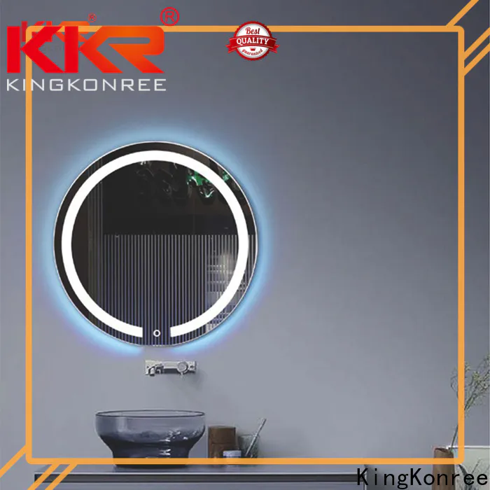 KingKonree led mirror with bluetooth manufacturer for bathroom