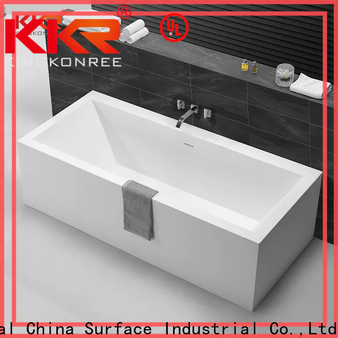 KingKonree marble stone freestanding bath at discount for hotel