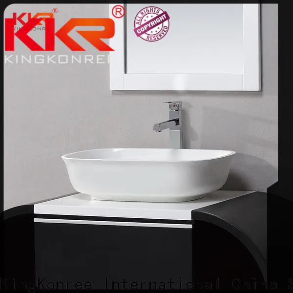 KingKonree durable above counter sink bowl design for room