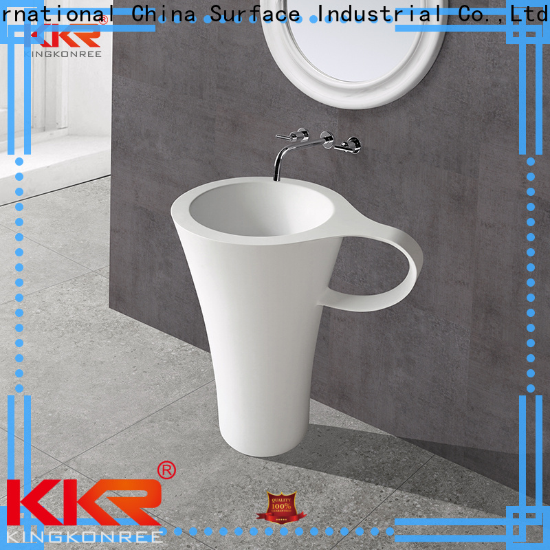 KingKonree sturdy free standing wash basin manufacturer for hotel