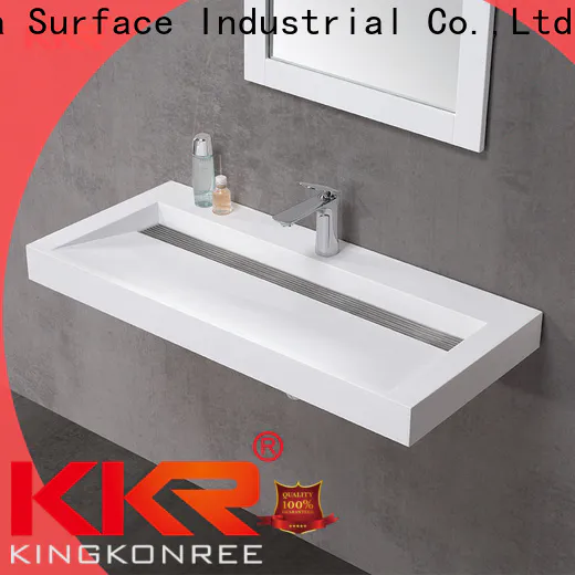KingKonree wallhung 450 wall hung basin sink for bathroom