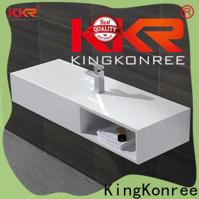 rectangle old fashioned wall mount sink supplier for hotel