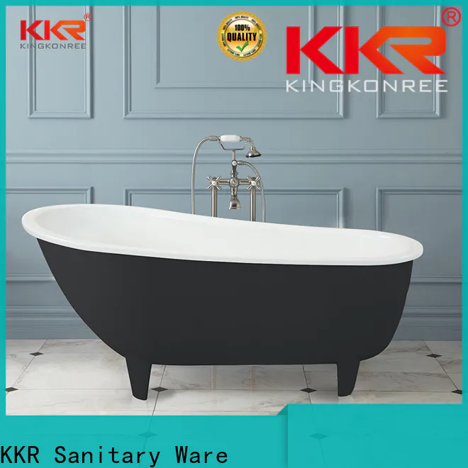 KingKonree durable white freestanding tub supplier for hotel