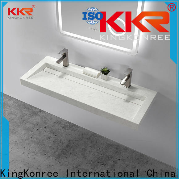 KingKonree 1400mm round wall hung basin manufacturer for bathroom